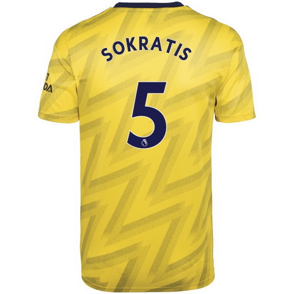 Camiseta Arsenal NO.5 Sokratis Segunda equipo 2019-20 Amarillo